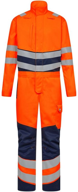 Engel - Safety+ Overall - Hi-vis Orange / Blue Ink
