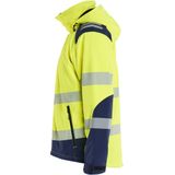 Blåkläder 4400-2513 High Vis Lichtgewicht Softshell Winterjas High Vis Geel/Marineblauw maat 4XL