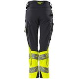 Mascot Accelerate Safe Broek met kniezakken 19178-511 - donkermarine/hi-vis geel