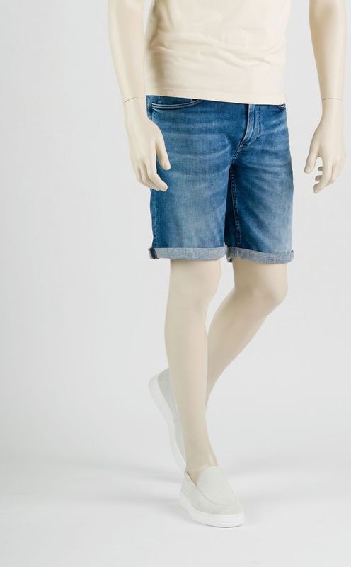247Jeans Palm Slim Short SH05 Medium Blue Denim Used Men Slim Fit 36-11