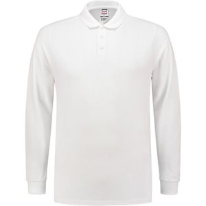 Tricorp 201017 Poloshirt Slim Fit 210 Gram Lange Mouw Wit