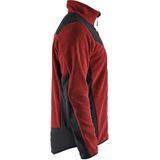 Blåkläder 5942-2536 Gebreid vest met softshell Gebrand rood/Zwart