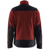 Blåkläder 5942-2536 Gebreid vest met softshell Gebrand rood/Zwart