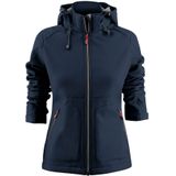 Printer Karting Softshell Dames Marineblauw maat S