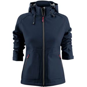 Printer Karting Softshell Dames Marineblauw maat M