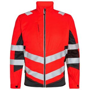 F. Engel 1545 Safety Light Work Jacket Repreve Red/Black