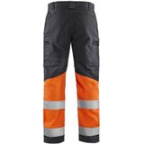 Blaklader Werkbroek met stretch High Vis 1551-1811 - Medium Grijs/ High Vis Oranje