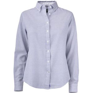 Cutter & Buck Belfair Oxford Shirt Dames Blauw/Wit maat S