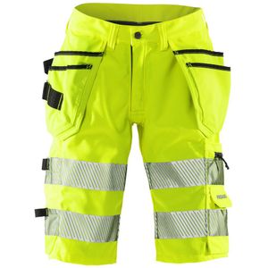 Fristads High vis korte stretchbroek vrouw klasse 1 2529 PLU Hi-Vis geel