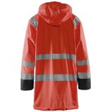 Blåkläder 4324-2000 Regenjas High Vis Fluor Rood/Zwart