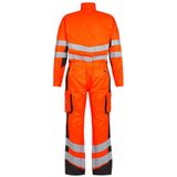 F. Engel 4545 Safety Light Boiler Suit Repreve Orange/Anthracite