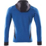 Mascot - Accelerate Capuchontrui met Rits - Helder Blauw/Donkermarine - 60% Katoen/40% Polyester
