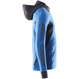 Mascot - Accelerate Capuchontrui met Rits - Helder Blauw/Donkermarine - 60% Katoen/40% Polyester