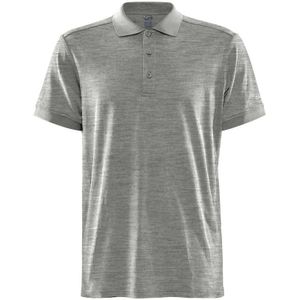 Polo Craft Men Core Blend Polo Shirt Grey Melange