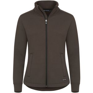 Cutter & Buck Pemberton Cardigan Full Zip Dames Donker Mokka maat XS