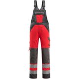 Mascot 15969-948 Amerikaanse overall met kniezakken Hi-Vis Rood/Donkerantraciet