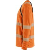 Blåkläder 3599-1013 T-shirt lange mouwen High Vis High Vis Oranje/Marineblauw maat 4XL