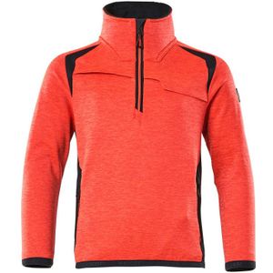 Mascot 19903-316 Fleecetrui voor kinderen Hi-Vis Rood/Donkermarine maat 116