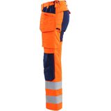 Blåkläder 7163-1811 Dames werkbroek High Vis met stretch High Vis Oranje/Marineblauw maat C34