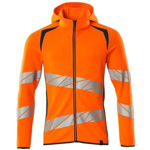 Mascot 19284-781 Capuchontrui met rits Hi-Vis Oranje/Donkerpetrol maat 5XL