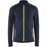Blåkläder 4735-2539 STRIKER Fleecejack Donker marineblauw/High vis geel maat 4XL