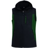 FHB Justus Softshell-Gilet Groen-Zwart