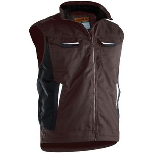 Jobman 7517 - Service Vest Lined - Bruin - Gevoerde Bodywarmer
