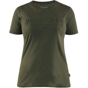 Blåkläder 3431-1042 Dames T-shirt 3D Donker Herfstgroen