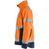 Blåkläder 4760-1977 High Vis Shell Jack High Vis Oranje/Marineblauw maat 4XL