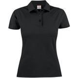 Printer Surf Light Poloshirt Dames Zwart