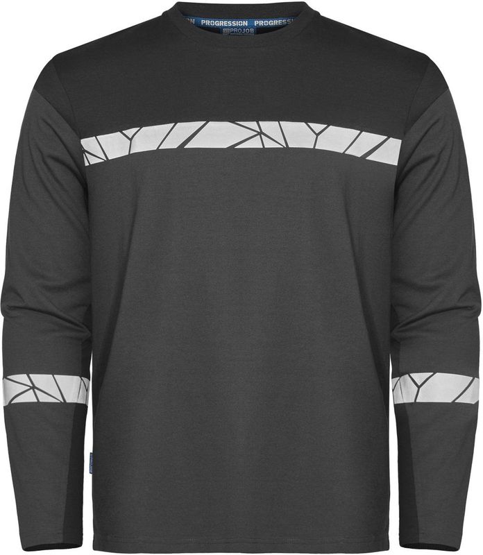 Projob 7002 T-Shirt Lange Mouwen Heren Grijs/Zwart maat 4XL