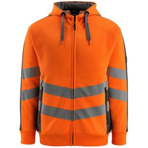 Mascot 50138-932 Capuchontrui met rits Hi-Vis Oranje/Donkerantraciet