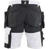 Blåkläder 1772-1832 Schildersshort met stretch Wit/zwart maat C44