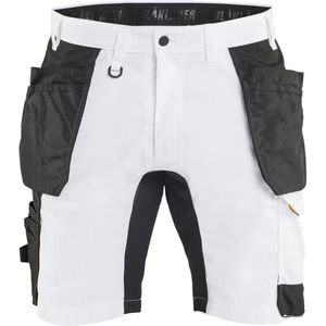 Blåkläder 1772-1832 Schildersshort met stretch Wit/zwart maat C44