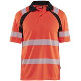 Blåkläder 3595-1013 UV-Poloshirt High Vis High Vis Rood/Zwart