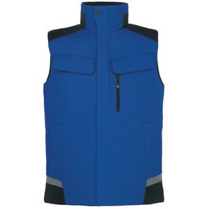 FHB Hauke Werkvest Korenblauw-Zwart maat XS