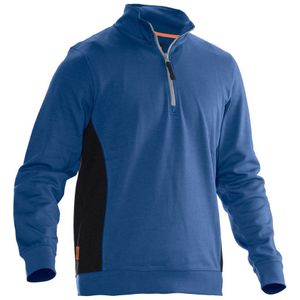 Jobman 5401 Halfzip Sweatshirt Hemelsblauw/Zwart maat XXL