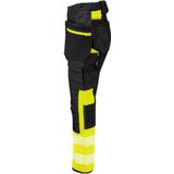 Projob 6543 Dames Signalisatie Stretchbroek En Iso 20471 Klasse 1 Dames Geel/Zwart maat C34