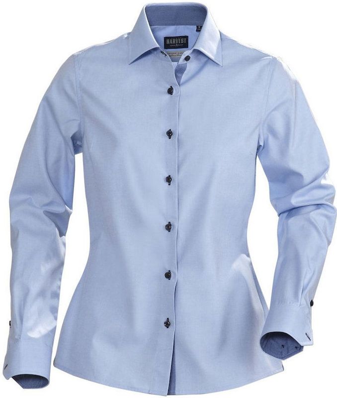 James Harvest - HEMD BALTIMORE WOMAN 2123020 - Lichtblauw - Dameshemd