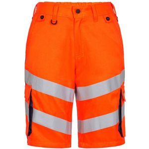 F. Engel 6545 Safety Light Short Repreve Orange/Blue Ink maat 60