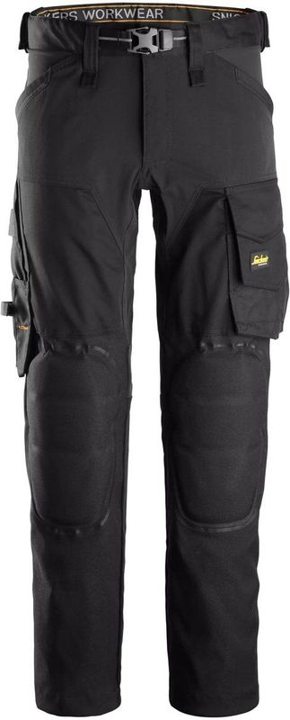 Snickers 6593 Stretch Werkbroek Capsulized™ Kniebeschermers Zwart maat 46