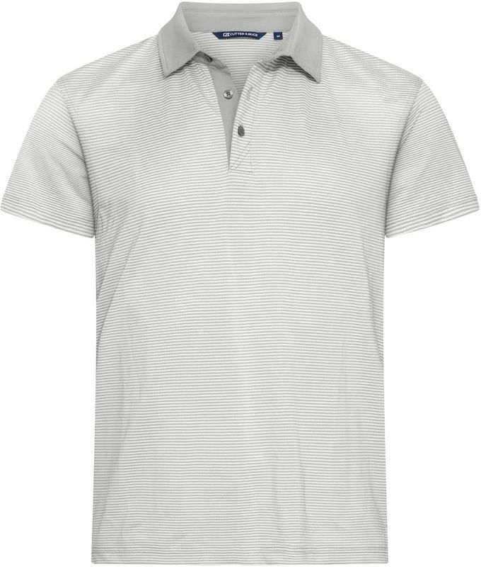 Cutter & Buck Virtue Polo Stripe Heren Zilver maat 4XL