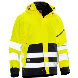 Jobman 1273 Hi-Vis Shell Jacket Geel/Zwart