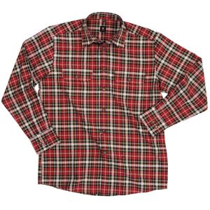 FHB Erhard Werkhemd Rood-Zwart maat 37/38