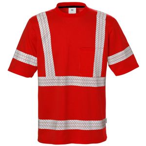 Fristads High vis T-shirt klasse 3 7407 THV Hi-Vis rood maat M