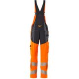 Mascot 19569-236 Amerikaanse overall met kniezakken Hi-Vis Oranje/Donkermarine