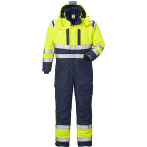 Fristads High vis Airtech® winteroverall klasse 3 8015 GTT Hi-Vis geel/marineblauw