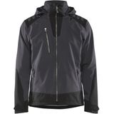 Blåkläder 4750-2513 Lichtgewicht gevoerd softshell jack Donkergrijs/Zwart maat 4XL