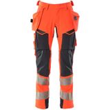 Mascot 19031-711 Broek met spijkerzakken Hi-Vis Rood/Donkermarine