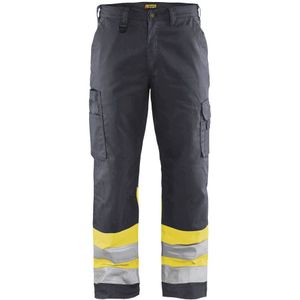 Blåkläder 1564-1811 Werkbroek High Vis Medium Grijs/High Vis Geel maat D96